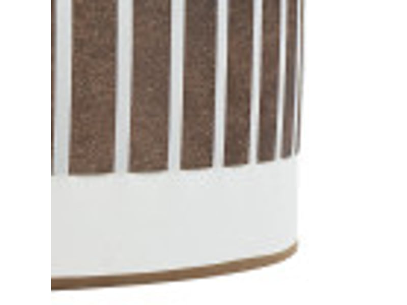  Fabrilamp ivanna grande lampe à poser marron blanc rouille, abat-jour cylindrique textile, 1 x e27, 62 cm 188471117 - Conforama D