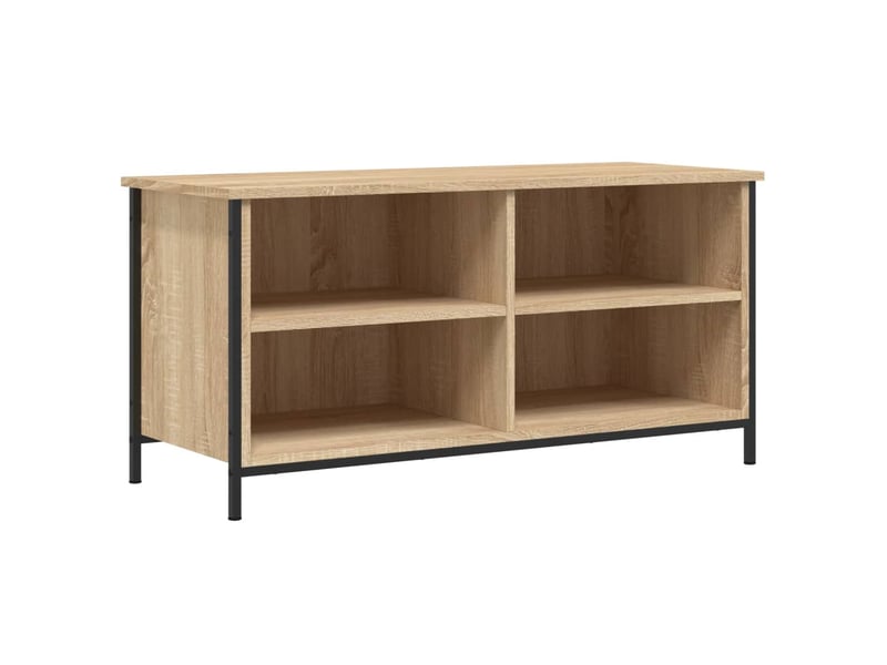  Meuble tv - banc tv - meuble de rangement chêne sonoma 100x40x50 cm bois d'ingénierie  - Conforama A