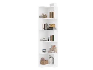 Bibliotheque coloris blanc 5 étagère(s) <strong>DESVIAE</strong> <strong></strong> - 45 cm x 175 cm