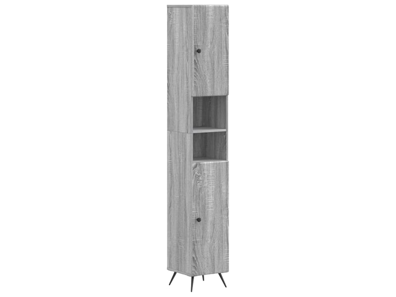 Ensemble de 2 meubles de salle de bain breda sonoma gris cf63101  - Conforama D