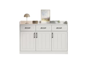 Buffet 3 porte(s) 3 tiroir(s) PEXCHO - 120 cm coloris naturel