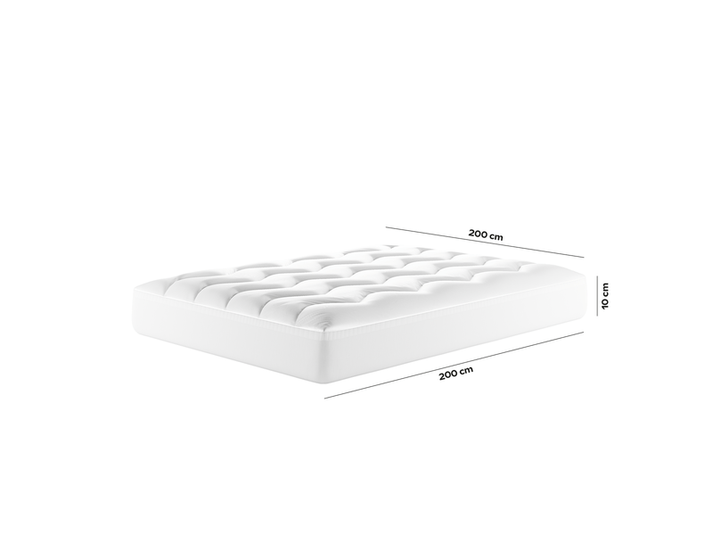  Surmatelas housse nuage 200x200 cm  slome  - Conforama C