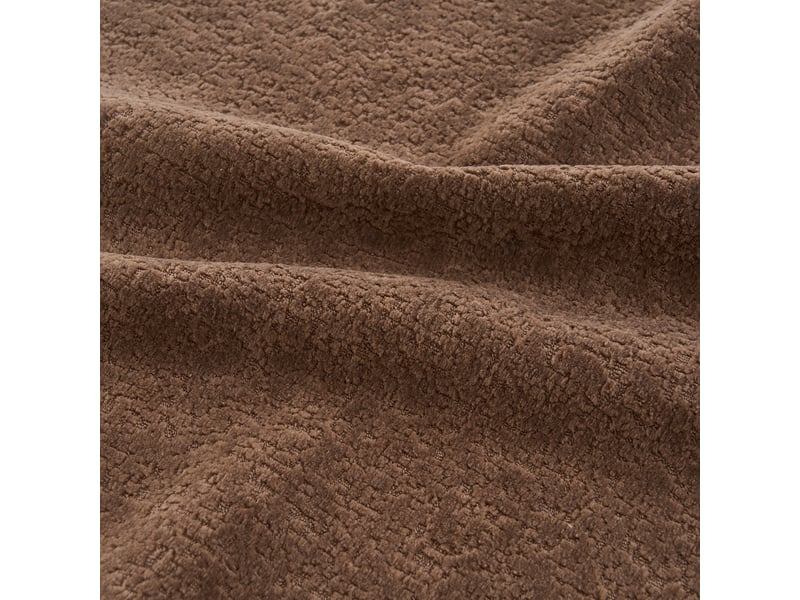 Canapé modulable segmenté style nuage en tissu chenille brun, design contemporain pour salon spacieux et moderne - Conforama W
