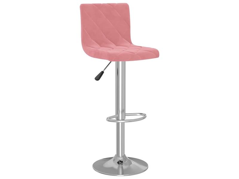  Lot de 2 tabouret de bar, chaise de bar rose velours shl39497  - Conforama C