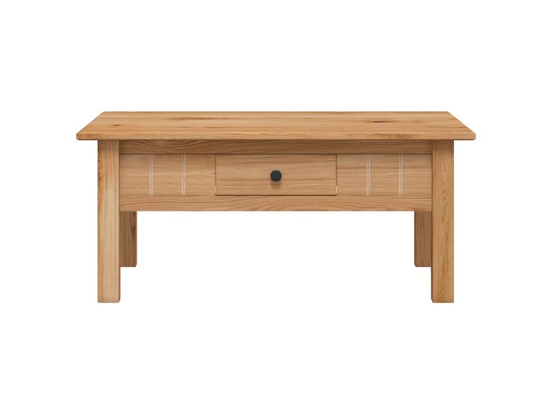  Table basse rectangulaire | table de salon 100x60x43,5 cm pin massif assortiment panama  - Conforama E