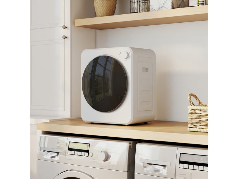  Sèche-linge portable - 800w 4kg - 5 modes - blanc  - Conforama D