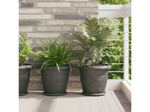 Jardinière - pots de plantes 6 pcs noir ø 34 x 28 cm plastique