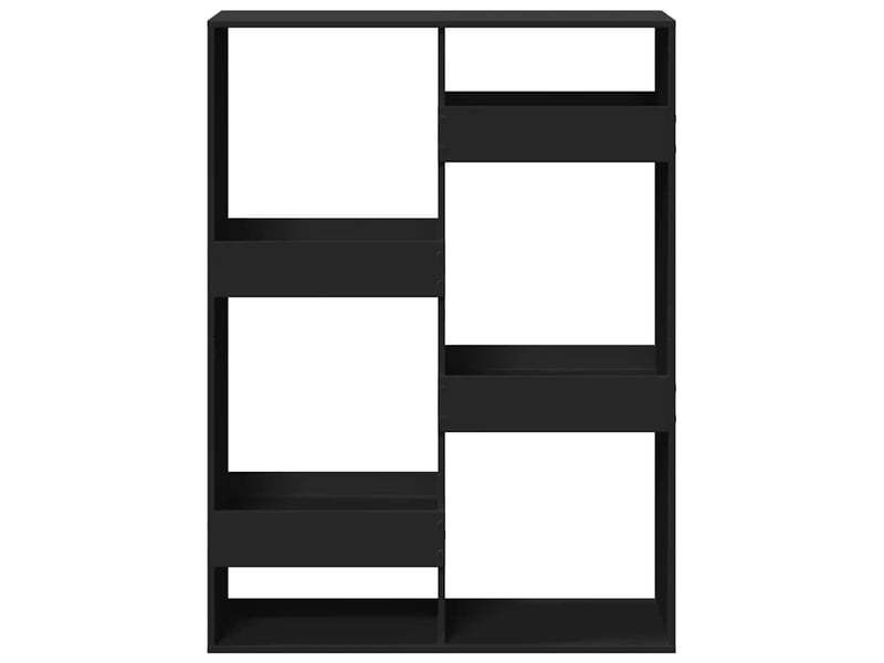  Bibliothèque, meuble de rangement salon noir 100x33x135 cm bois d'ingénierie  - Conforama D
