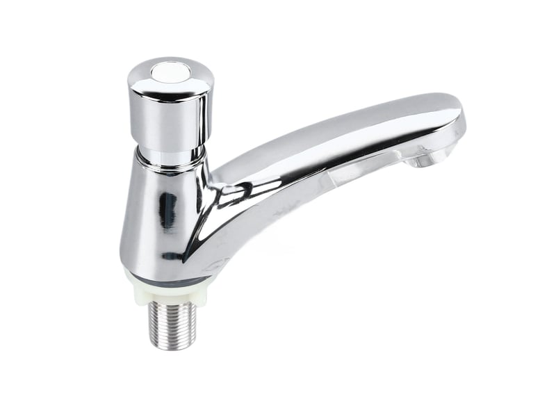  Lavabo robinet conception à bouton poussoir économie d’eau robuste fiable robinet à retard pour maison simple froid  - Conforama A