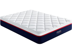 Matelas 140x190 cm <strong>INRE</strong> <strong></strong> Ressorts ensachés + mousse soutien Ferme épaisseur 30 cm