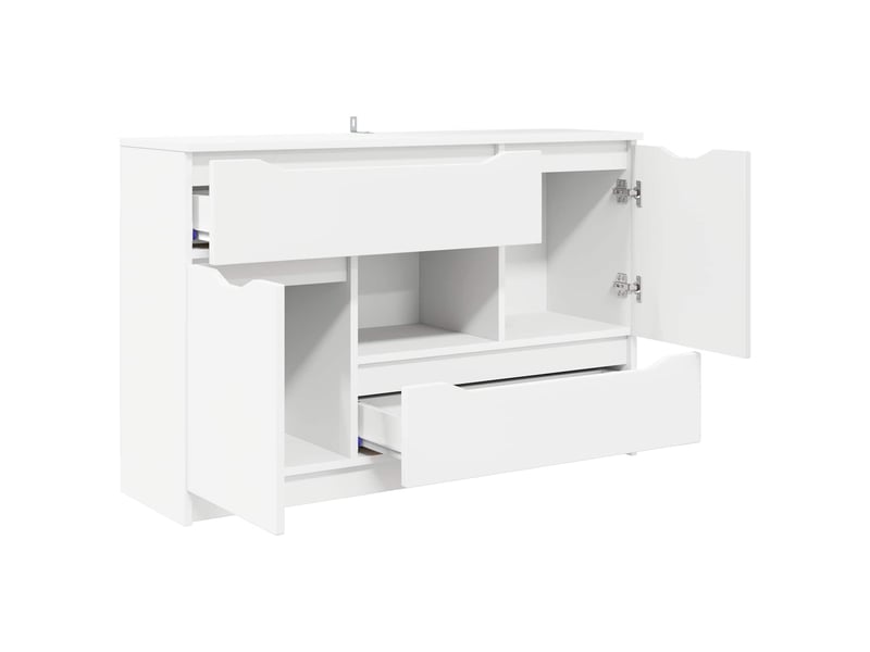  Buffet - bahut - meuble de rangement blanc 100 x 30 x 65,6 bois d'ingénierie  - Conforama E
