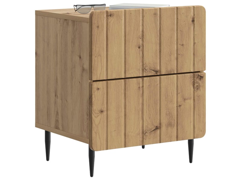 Table de chevet - cabinet de chevet - table de nuit chêne artisanal 43 x 34,5 x 49,5 cm - Conforama B