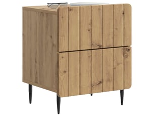 Table de chevet - cabinet de chevet - table de nuit chêne artisanal 43 x 34,5 x 49,5 cm