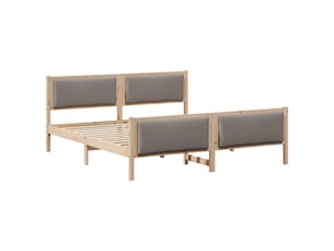 Lit 2 places 200x200 cm    coloris marron