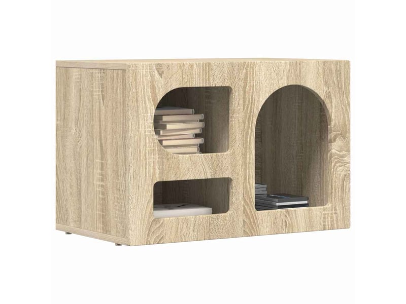  Meuble tv - banc tv - meuble de rangement elst 60 x 35 x 40 cm chêne sonoma bois d'ingénierie  - Conforama C