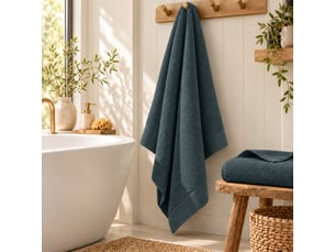 Drap de bain softy 100 x 150 cm éponge zero twist 100% coton peigné 600 gm² orage