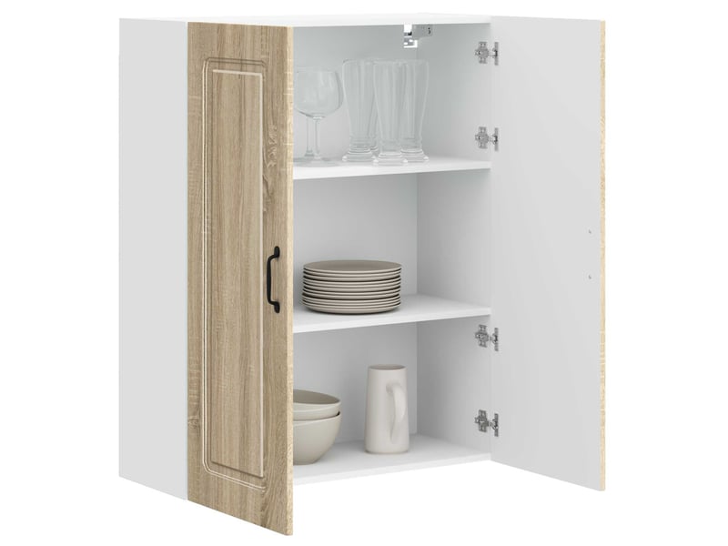 Meuble mural de cuisine | armoire de cuisine chêne sonoma 80x31x100cm shl6111 - Conforama C