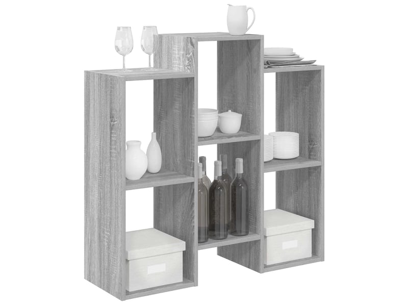  Buffet - bahut - meuble de rangement gris sonoma 90 x 30 x 90 cm  - Conforama C