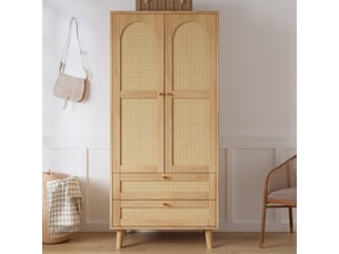 Armoire     <strong></strong> <strong>CozyNest</strong> coloris naturel largeur 50 cm
