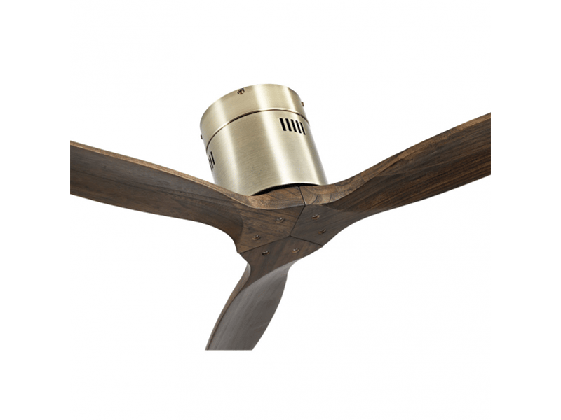  Ventilateur de plafond fabrilamp aguilón dc cuirchêne 3 pales 132 cm 6 vitesses sans éclairage télécommande 128290364 - Conforama C