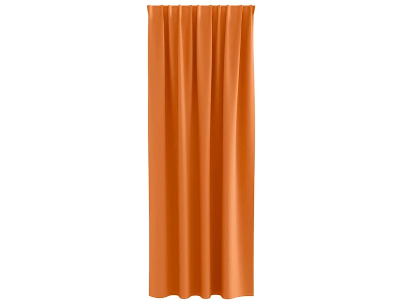 Lot de 2 rideaux occultants, rideaux black-out avec anneaux orange vif 260 x 140 cm cf44728 - Conforama D