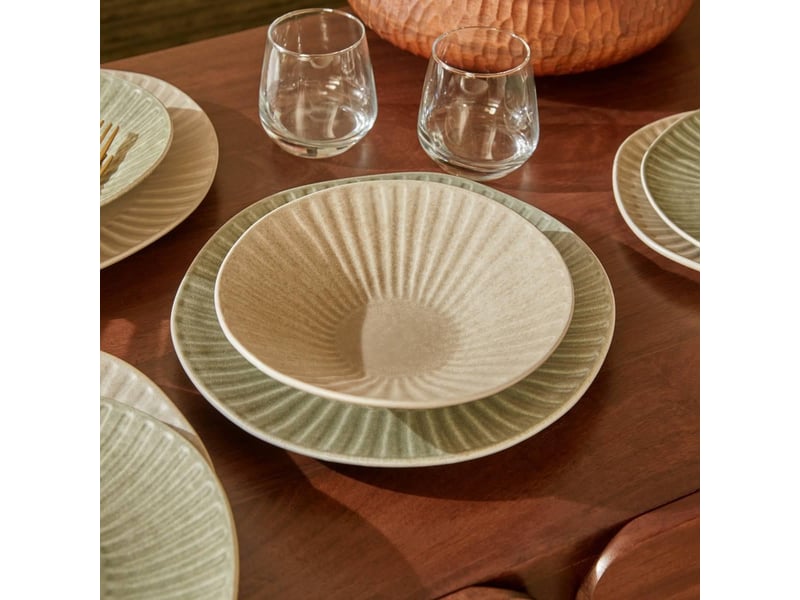  Lot de 4 ass plate nyero vert d27 NYERO - Conforama D