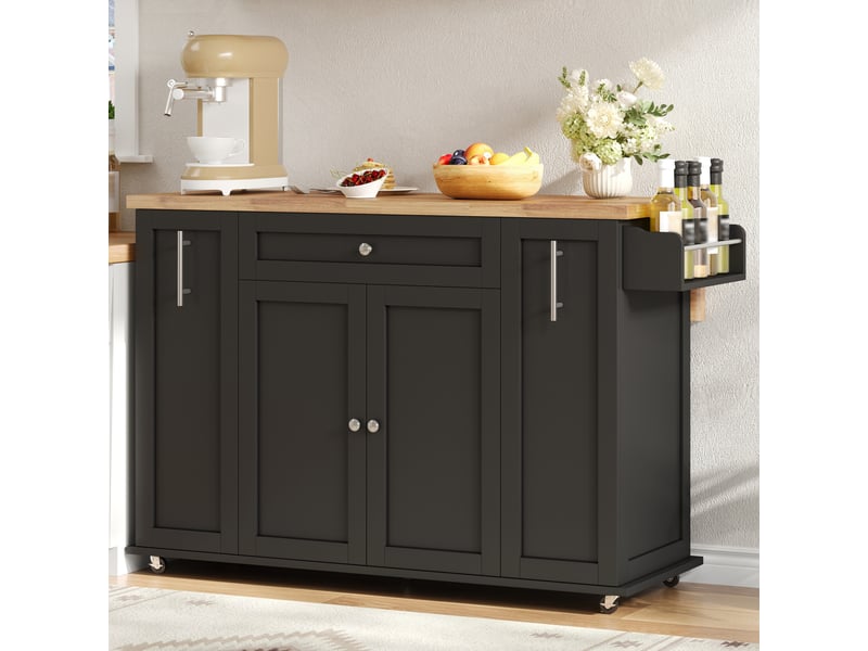  Desserte de cuisine, 120x70x87 cm, bicolore cao-N635P48043334S-conf-NEW - Conforama D