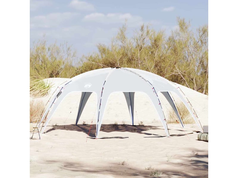 Tente de camping, tente de réception gris imperméable 618x618x277 cm - Conforama B