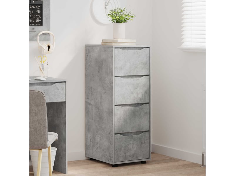  Armoire de rangement, commode de rangement 40 x 48 x 105 cm bois d'ingénierie shl4435  - Conforama E