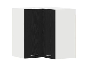 Meuble de rangement, armoire suspendue lyon chêne noir 57x57x60cm
