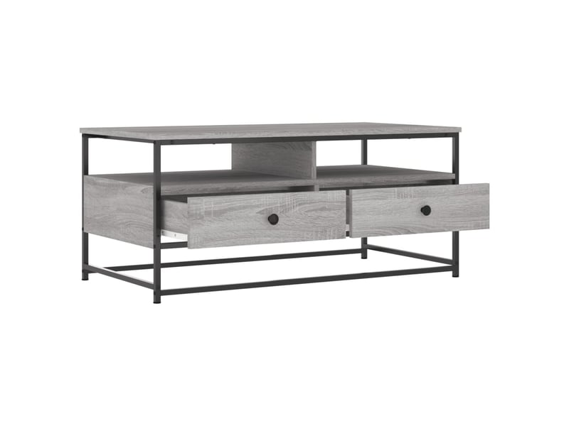  Table basse - table de salon - table à thé sonoma gris 100 x 51 x 45 cm bois d'ingénierie  - Conforama C