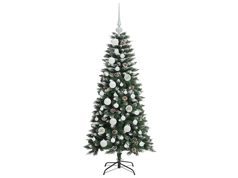  Sapin de noël artificiel, arbre de noël vert 120 cm pvc, plastique et acier shl9378  - Conforama D