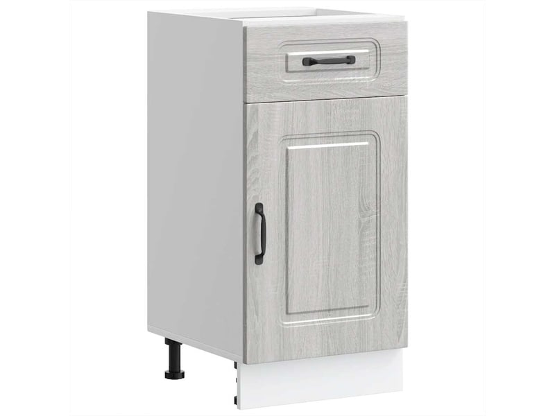 Meuble de rangement, armoire de cuisine kalmar sonoma gris bois d'ingénierie shl3264 - Conforama A