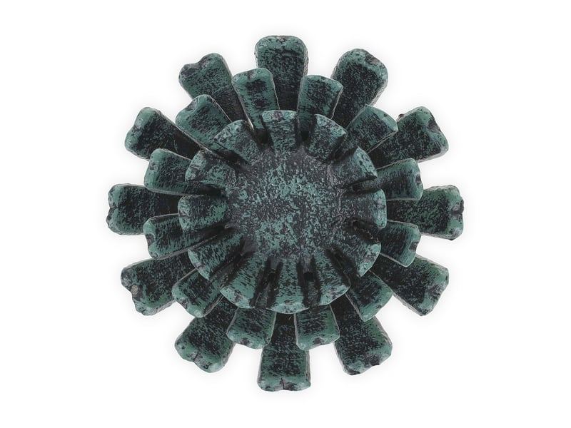  Lot de 2 bougeoirs en forme de fleur pour décoration jardin extérieur ambiance zen 6 x 13,5 cm en fonte noir 13_0012199  - Conforama D