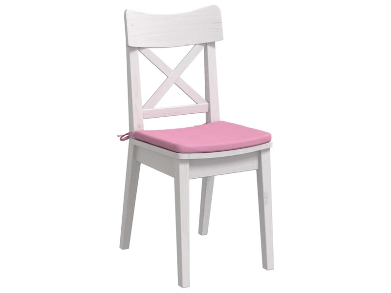 Lot de 4 coussins de siège, coussins décoratifs tissu rose 40 x 40 x 3 cm cf60025 - Conforama C