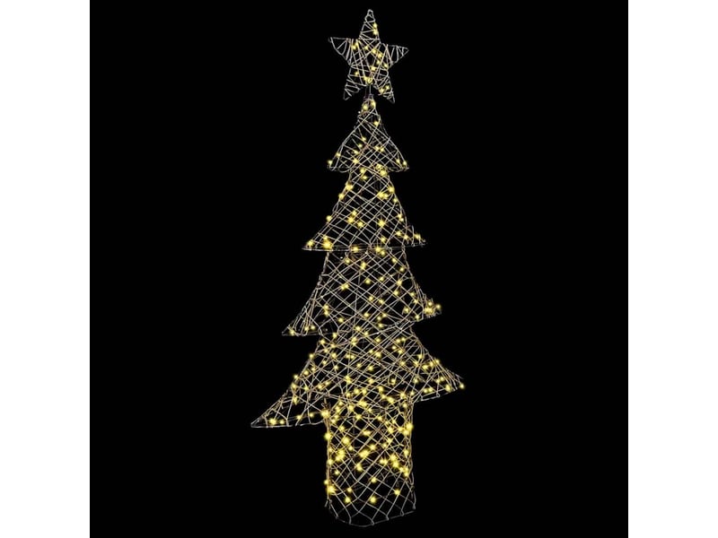  Sapin de noël - arbre de noël 240 led blanc chaud 180 cm rotin  - Conforama E