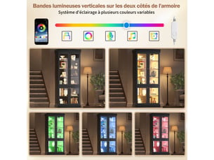 Armoire <strong></strong> <strong></strong> coloris noir largeur 80 cm