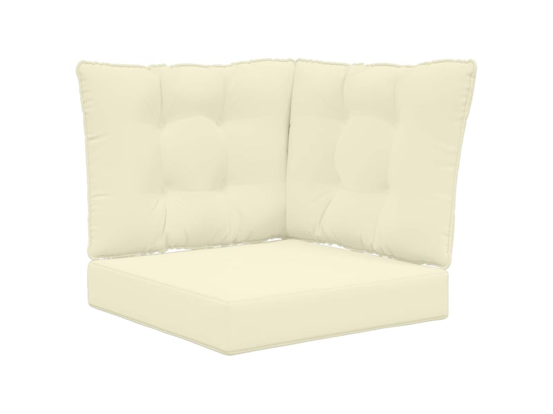 Coussin de canapé d'extérieur, coussin de chaise polyester crème 50,5 x 50,5 cm cf54071 - Conforama A
