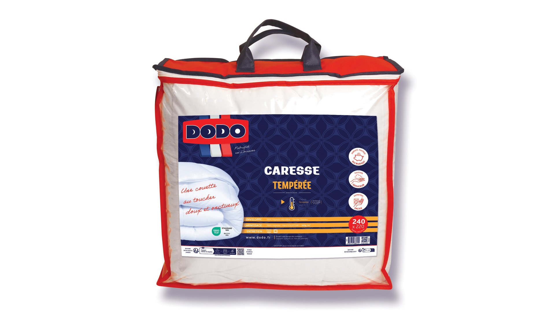 COUETTE 240X220 CM DODO CARESSE blanc Conforama
