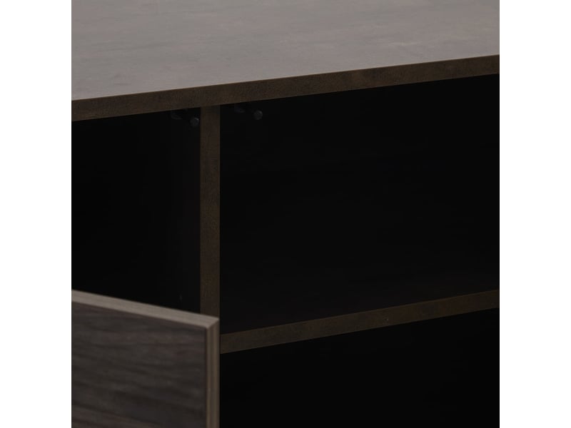 Buffet moderne avec 3 portes sayen - marron  - Conforama D