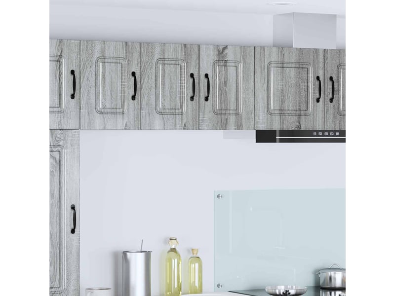  Meuble mural de cuisine | armoire de cuisine 2 pcs gris sonoma shl803  - Conforama B