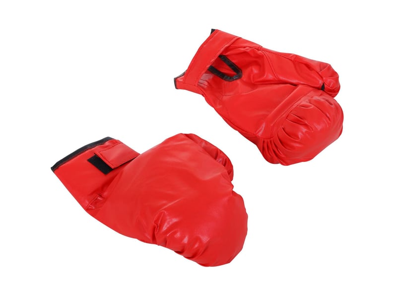  Punching-ball sur pied noir réglable de 136 à 154 cm avec gants, pour entraînement débutant ou confirmé  - Conforama E
