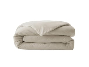 Housse de couette 140x200 cm percale de coton sable