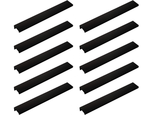 Lot de poignées dorées noires, poignées pour meubles dorées, poignée invisible, poignées pour meubles de cuisine dorées