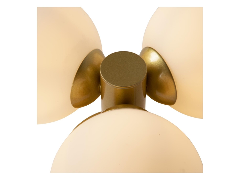 Plafonnier salle de bains diam. 28 cm 3xg9 ip44 40 w or mat laiton - lucide - trudy  - Conforama D