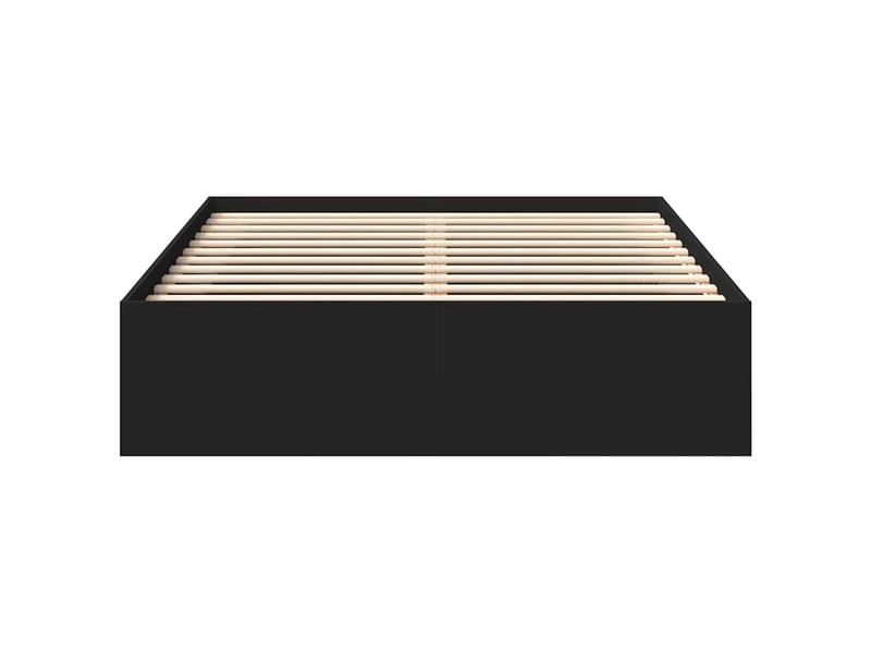 Lit double- lit adulte -  cadre de lit sans matelas noir 120x200 cm  - Conforama D