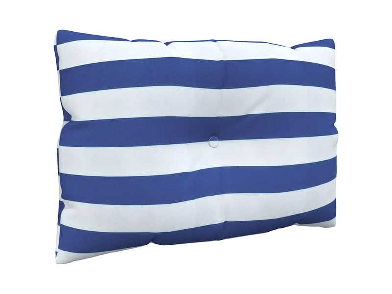  Lot de 2 coussins de palette, coussins de canapé rayures bleuesblanches cf59590  - Conforama E