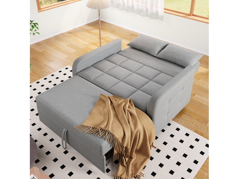  Canapé-lit convertible modenvie 2 places gris antique 127 x 75 cm dossier réglable  - Conforama D
