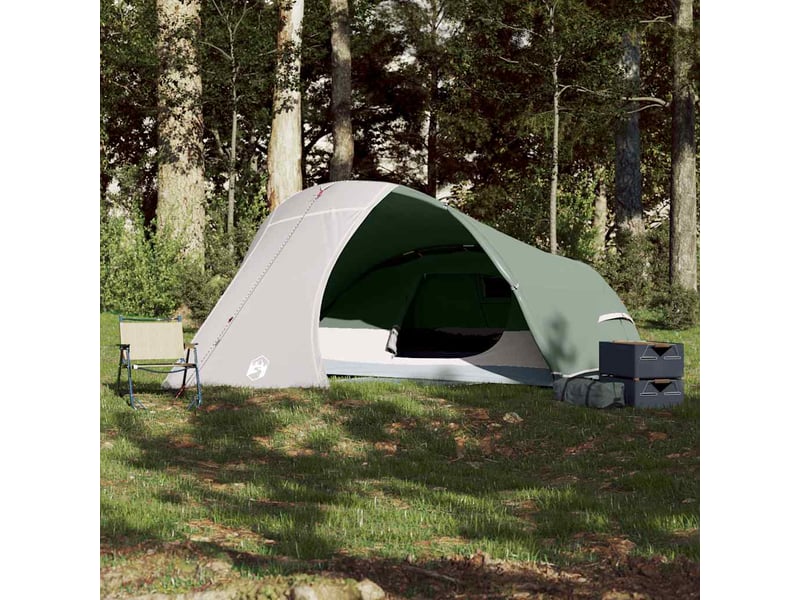  Tente de camping, tente à dôme 4 personnes vert imperméable shl53742  - Conforama C