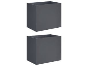 Jardinière - cache-pot de jardin 2 pcs anthracite 50 x 40 x 50 cm